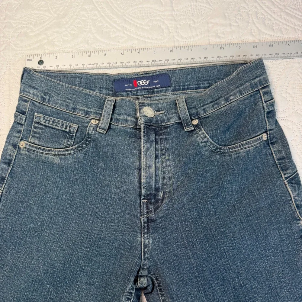 Oggi Jeans Ring Carbon Dark Wash Flare Leg Denim Size 11 Womens